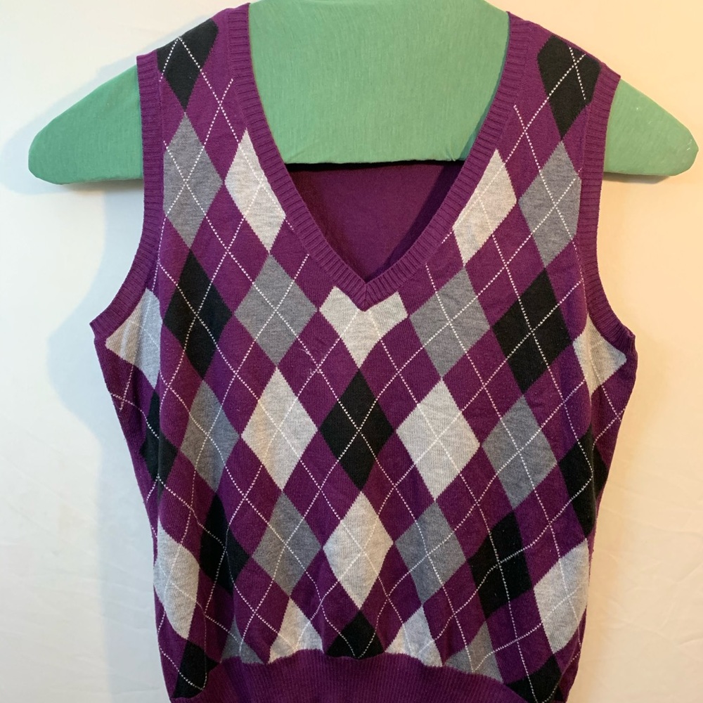 XL Purple New York & Company Sweater Vest